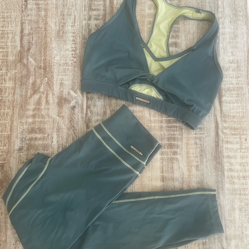 Gymshark Blue and Yellow Activewear